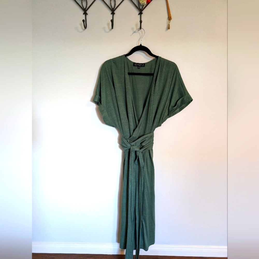 Eloquii wrap dress with obi belt 24